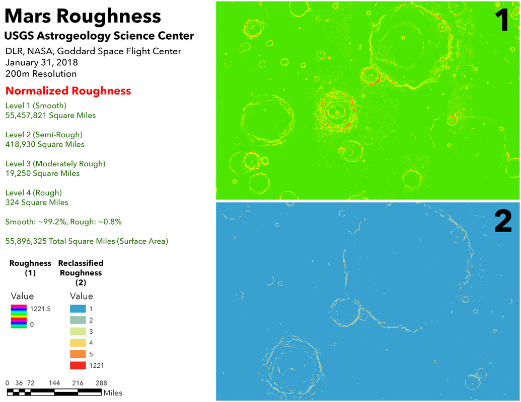 Mars terrain ruggedness index